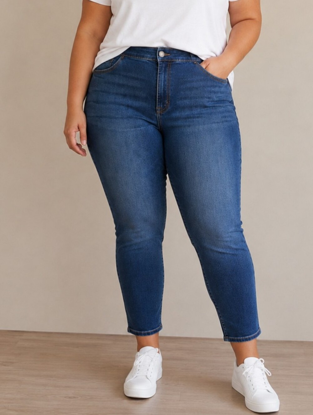 D9 Layne Bryant Skinny Stretch Jeans Curvy Fit Tughtening Tummy Flat Front Chic